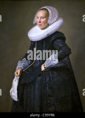 Ritratto di una donna, da Frans Hals, Ashmolean Museum di Oxford University Oxford, Inghilterra Foto Stock
