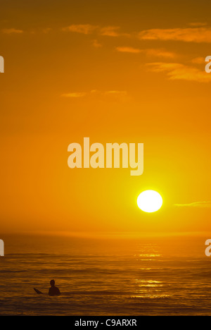 Taito beach, Chiba, Giappone. Taito beach è uno del Giappone del più noto surf spots vicino a Tokyo. Foto Stock