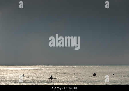 Taito beach, Chiba, Giappone. Taito beach è uno del Giappone del più noto surf spots vicino a Tokyo. Foto Stock