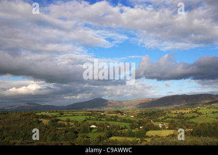 Blackstairs Mountains, Kilkenny/Confine di Carlow, Irlanda. Foto Stock