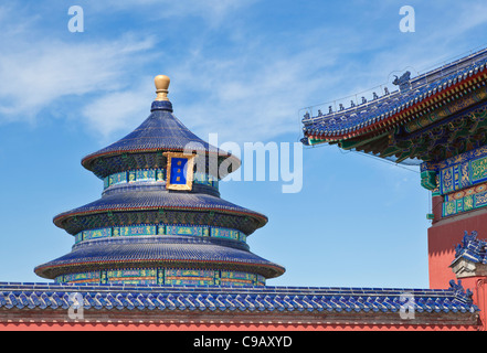 Tian Tan, Tempio del Paradiso, Qinian Dian tempio, Pechino, Repubblica popolare cinese, Repubblica Popolare di Cina e Asia Foto Stock