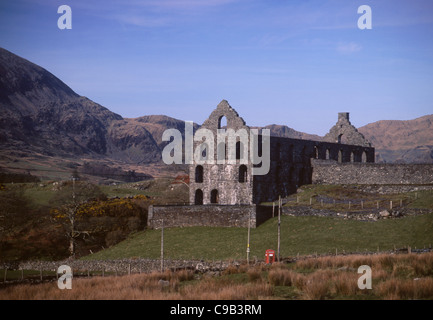 Ardesia Ynysypandy Mill Cwm Ystradllyn vicino a Porthmadog Snowdonia National Park Gwynedd North Wales UK Foto Stock