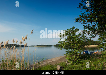 Korppoo isola arcipelago di Turku Finlandia Foto Stock