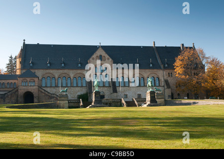 La Kaiserhaus del Palazzo Imperiale, Goslar, Harz, Bassa Sassonia, Germania, Europa Foto Stock