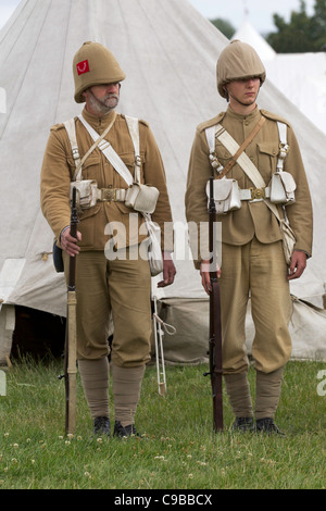 Esercito britannico Duca di Cambridge la propria Middlesex Regiment (formato 1881) Il 'Die Hards' secondo battaglione Guerra Boera mobilitazione 1899 Foto Stock