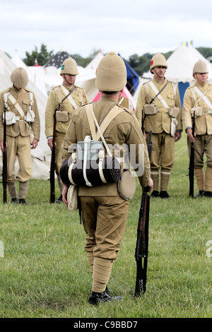 Esercito britannico Duca di Cambridge la propria Middlesex Regiment (formato 1881) Il 'Die Hards' secondo battaglione Guerra Boera mobilitazione 1899 Foto Stock