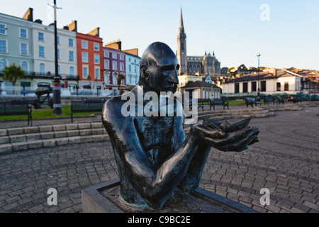 Vista ravvicinata del navigatore scultura, Kennedy Park, nella contea di Cork, Repubblica di Irlanda Foto Stock