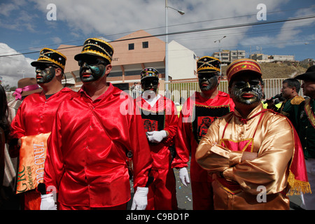 "Fiesta de la Mama Negra" tradizionale festa in Latacunga, Ecuador.sfilata di costumi e lungo le strade Foto Stock