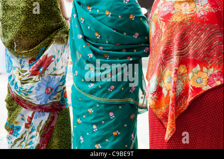 Le donne indiane che indossa sari. Andhra Pradesh, India Foto Stock
