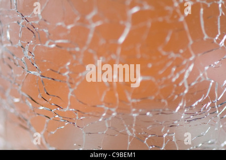 Il vetro rotto Foto Stock