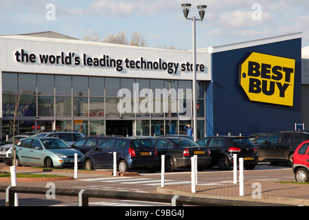 Un negozio Best Buy su un retail park a Nottingham, Inghilterra, Regno Unito Foto Stock