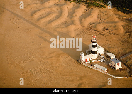 Vista aerea del Capo Faro di Recife, Nelson Mandela Bay Port Elizabeth, Eastern Cape Province, Sud Africa Foto Stock