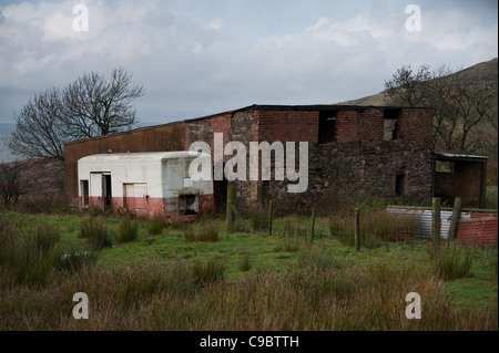 Abbandonato il rimorchio Foto Stock