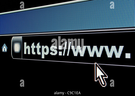 Internet sicuro sito Web concetto Foto Stock