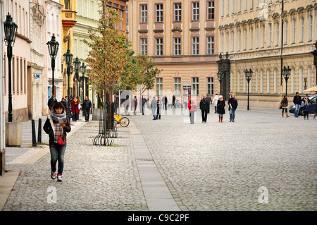 Praga, Repubblica Ceca. Ovocny trh ("mercato della frutta") Foto Stock