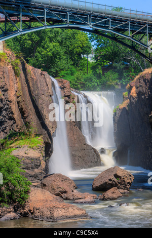 Paterson Grande cade sul fiume Passaic a Paterson, New Jersey Foto Stock