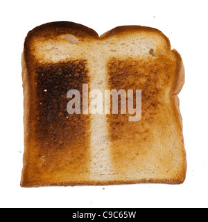 Toast alfabeto lettere T per colazione imparare a scandire con il toast! Lettere maiuscole lettera maiuscola Foto Stock