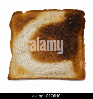 Toast alfabeto lettere C per colazione imparare a scandire con il toast! Lettere maiuscole lettera maiuscola Foto Stock