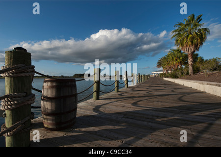 Il lago di Sumter sbarco Boardwalk Foto Stock