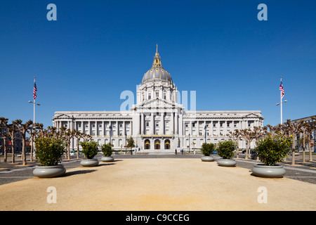 City Hall di San Francisco Foto Stock