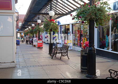 Millers passeggiata shopping arcade, Fakenham, Norfolk Foto Stock