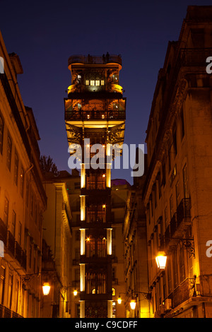 Elevador de Santa Justa Lisbona Portogallo Europa Foto Stock