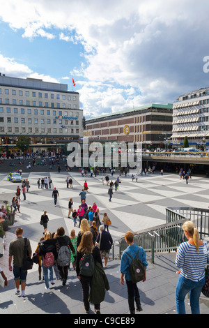 Sergels Torg, Stoccolma, Svezia Foto Stock