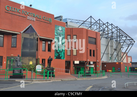 Celtic Football Club stadium cavalletto principale entrata Foto Stock