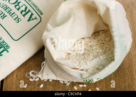 Sacchetti di riso Arborio Foto Stock