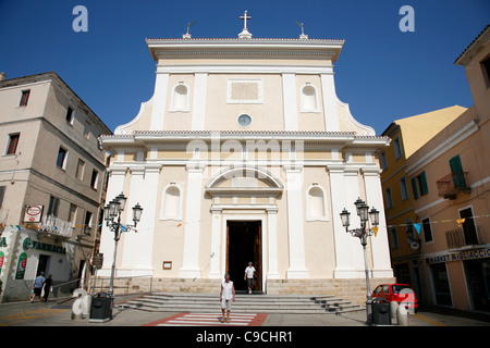 Santa Maria Maddalena la chiesa, La Maddalena in Sardegna, Italia. Foto Stock