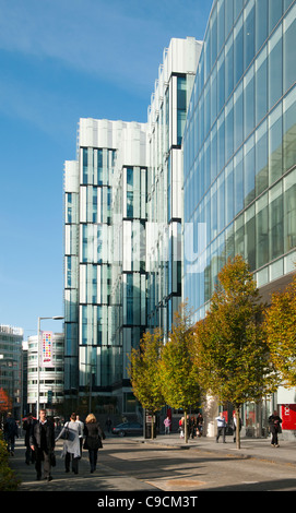 Hardman Street, Spinningfields, Manchester, Inghilterra, Regno Unito Foto Stock