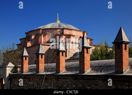 Il 'Kucuk Ayasofia Camii" (significa "Piccola Hagia Sophia mosque"), in precedenza una chiesa bizantina, Istanbul, Turchia. Foto Stock