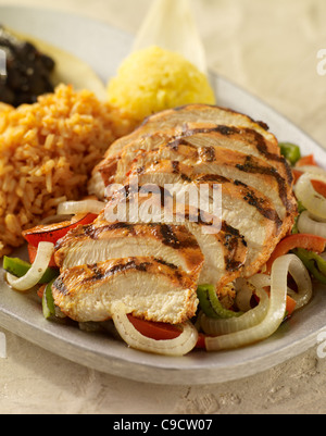 Fajitas di pollo Foto Stock