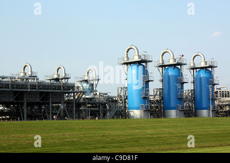 Stoccaggio di gas in mezzo f una natura Foto Stock