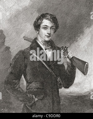 John James Robert maniere, VII Duca di Rutland, di anni 17, 1818 - 1906, noto come signore Giovanni maniere prima di 1888. Statista inglese. Foto Stock