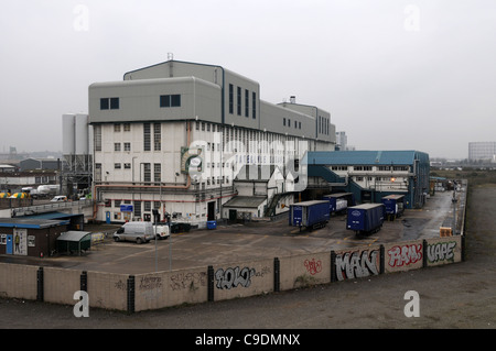 Tate and Lyle zuccherificio situato a ovest di Silvertown nella zona est di Londra, Gran Bretagna, Regno Unito Foto Stock