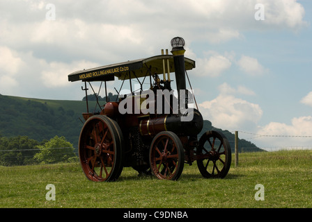 Un Tasker B2 4nhp trattore costruito 1908 e raffigurata qui al vapore Wiston Rally in West Sussex. Foto Stock