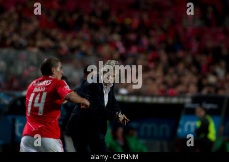 Il Portogallo Liga Zon Sagres xiii round - SL Benfica (SLB) x Rio Ave FC (RAFC) Jorge Gesù SL Benfica Coach Foto Stock