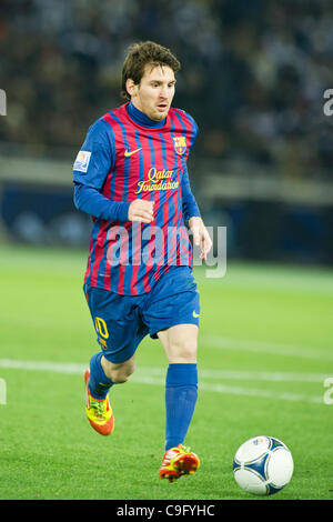 Lionel Messi (Barcellona), 18 dicembre 2011 - Calcio : Club FIFA World Cup Giappone 2011 partita finale tra Santos FC da 0 a 4 FC Barcellona a Yokohama International Stadium di Kanagawa, Giappone. (Foto di Enrico Calderoni/AFLO SPORT) [0391] Foto Stock