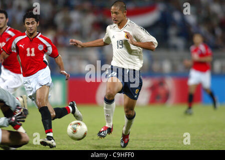 Sota Hirayama (JPN), 5 dicembre 2003 - Calcio : Sota Hirayama punteggi durante il FIFA Campionato Mondiale della Gioventù UAE 2003 tra U-20 Giappone 1-0 U-20 Egitto Al Maktoum Stadium, Dubai U.A.E. (Foto di YUTAKA/AFLO SPORT) [1040] Foto Stock