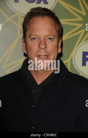 Gen 8, 2012 - Los Angeles, California, Stati Uniti - Kiefer Sutherland frequentando il TCA invernale FOX All-Star partito svoltasi presso il castello di Verde a Pasadena, in California il 1/8/12. 2012(Immagine di credito: Â© D. lunga/Globe foto/ZUMAPRESS.com) Foto Stock