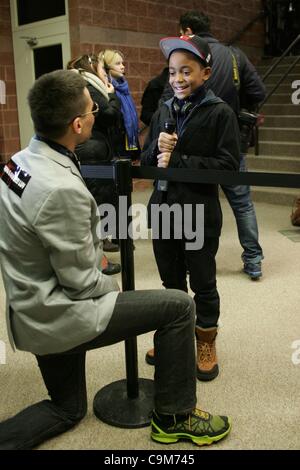 Michael Rainey Jr. presso gli arrivi per LUV Premiere al 2012 Sundance Film Festival, Eccles Theatre, Park City, UT 23 gennaio 2012. Foto di: James Atoa/Everett Collection Foto Stock