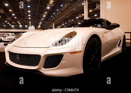 Il 25 gennaio, 2012 - Houston, Texas, Stati Uniti - 2012 Ferrari 599 GTO è sul display durante la Houston Auto Show di Reliant Center a Houston, TX. (Credito Immagine: © Juan DeLeon/Southcreek/ZUMAPRESS.com) Foto Stock