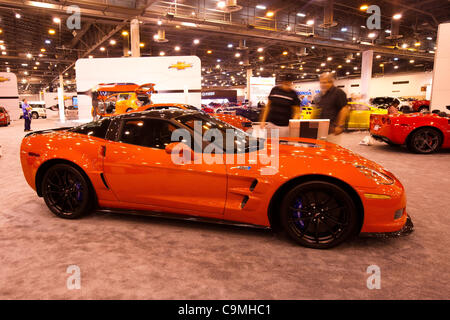 Il 25 gennaio, 2012 - Houston, Texas, Stati Uniti - 2012 Chevrolet Corvette ZR1 è sul display durante la Houston Auto Show di Reliant Center a Houston, TX. (Credito Immagine: © Juan DeLeon/Southcreek/ZUMAPRESS.com) Foto Stock