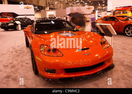 Il 25 gennaio, 2012 - Houston, Texas, Stati Uniti - 2012 Chevrolet Corvette ZR1 è sul display durante la Houston Auto Show di Reliant Center a Houston, TX. (Credito Immagine: © Juan DeLeon/Southcreek/ZUMAPRESS.com) Foto Stock