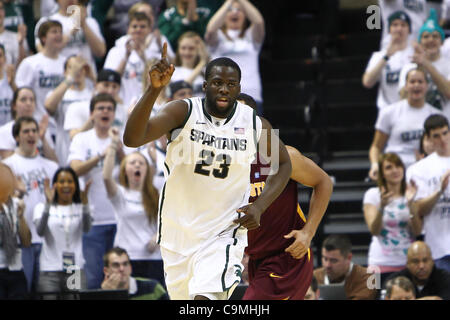 Il 25 gennaio, 2012 - East Lansing, Michigan, Stati Uniti - Michigan State Spartans avanti Draymond verde (23) durante la seconda metà contro il Minnesota i Gopher a Jack Breslin studenti Eventi Centro. (Credito Immagine: © Rey Del Rio/Southcreek/ZUMAPRESS.com) Foto Stock