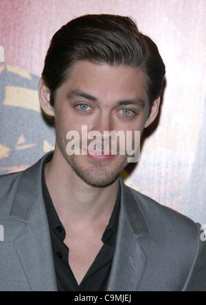 TOM PAYNE FORTUNA. Serie HBO PREMIERE HOLLYWOOD Los Angeles California USA 25 Gennaio 2012 Foto Stock