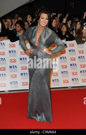 LAUREN GOODGER 2012 NATIONAL TELEVISION AWARDS O2 Arena di Londra Inghilterra 25 Gennaio 2012 Foto Stock