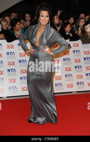 LAUREN GOODGER 2012 NATIONAL TELEVISION AWARDS O2 Arena di Londra Inghilterra 25 Gennaio 2012 Foto Stock