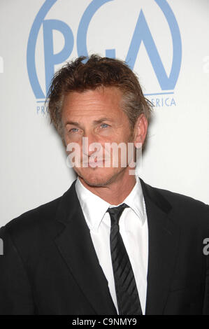 Gen 23, 2011 - Hollywood, California, Stati Uniti - Sean Penn durante la XXII edizione produttori Guild of America Award, svoltasi presso il Beverly Hilton Hotel, il 22 gennaio 2011, a Beverly Hills, in California,.. 2011.K67416MGE(Immagine di credito: © Michael Germana Globo/foto/ZUMAPRESS.com) Foto Stock